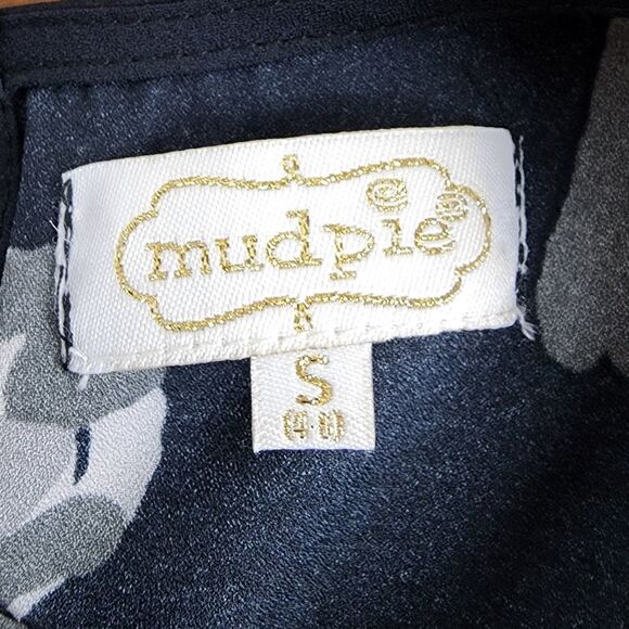 Mud Pie Floral Design Sleeveless Midi Shift Dress With Pockets Size Small - Picture 5 of 6